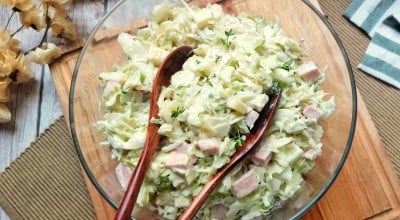 Salada de repolho com frango