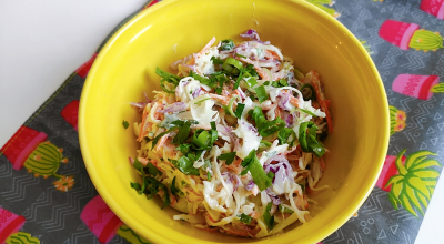 Salada de repolho com iogurte