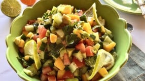 Salada fresh com manga