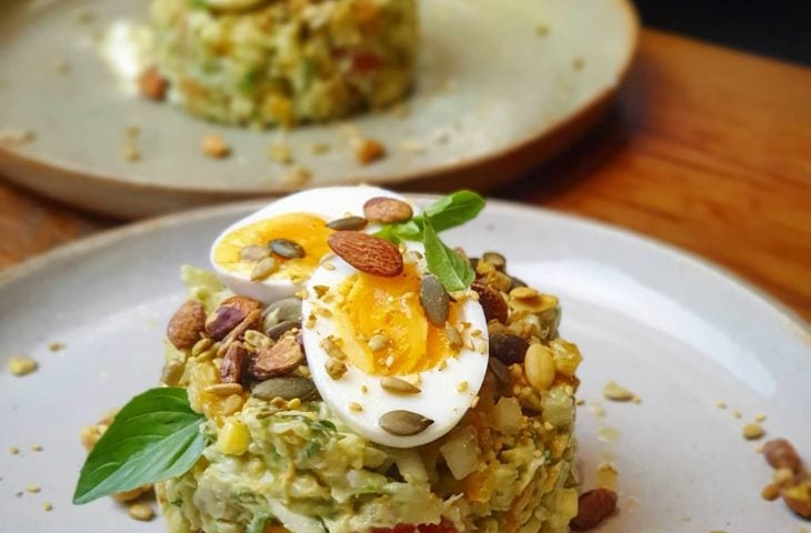 Salada mexicana com avocado