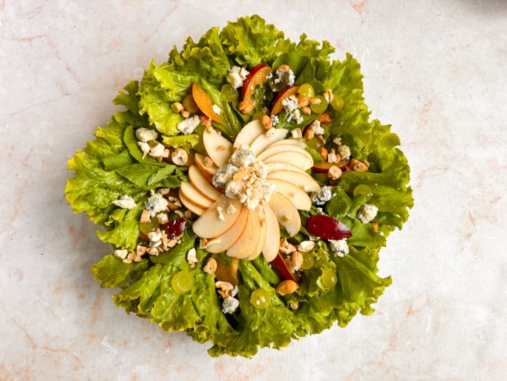 Gorgonzola e castanhas adicionadas.