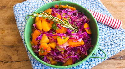 Salada roxa refrescante