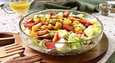 Salada tropical com manga