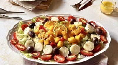 Salada tropical fácil e rápida