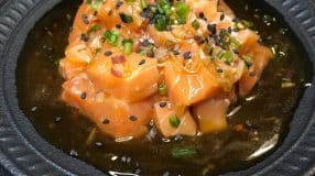 Salmão ao molho de ostras