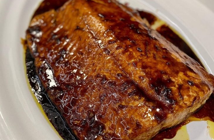 Salmão ao molho teriyaki