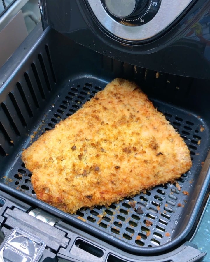 Salmão crocante na airfryer