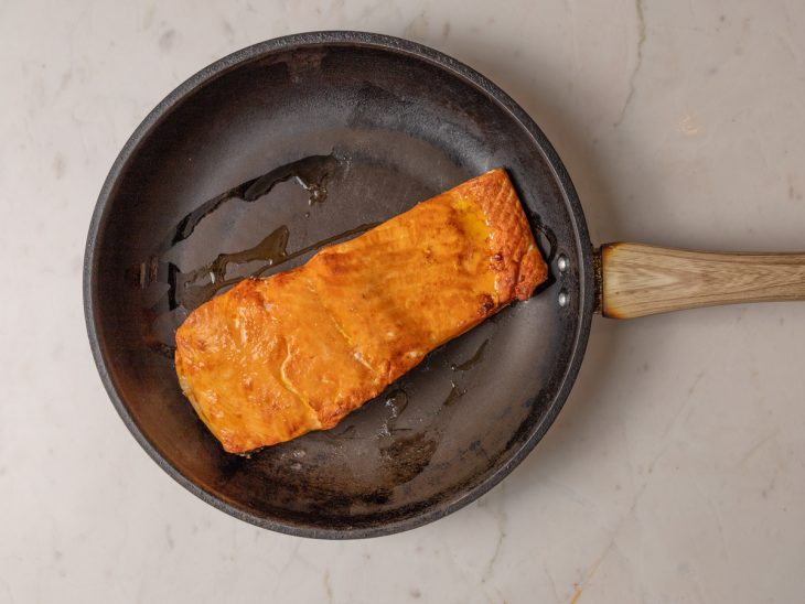ponto de cozimento do salmão grelhado
