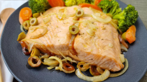 Salmão no forno