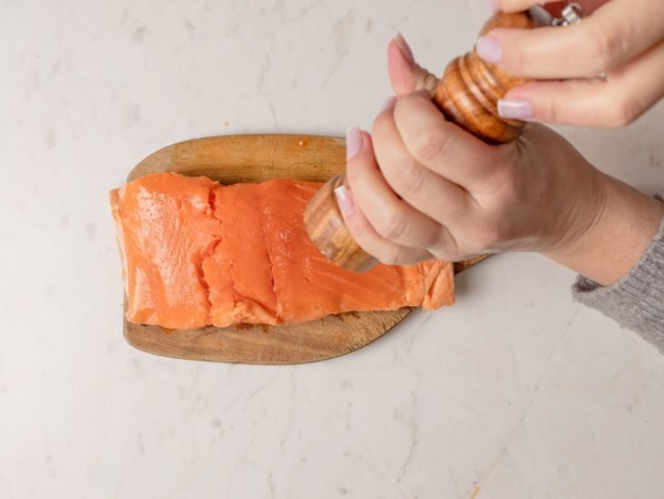 tempero no lombo do salmão