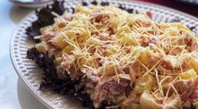 Salpicão de frango com batata