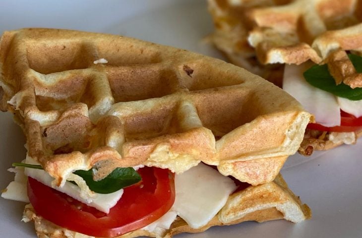 Sanduíche de waffle