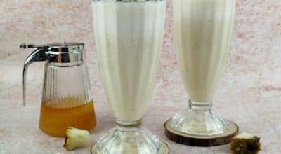 Shake de abacaxi com chá-mate e guaraná