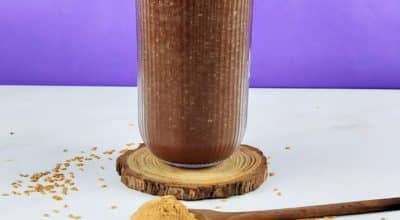 Shake de açaí com guaraná