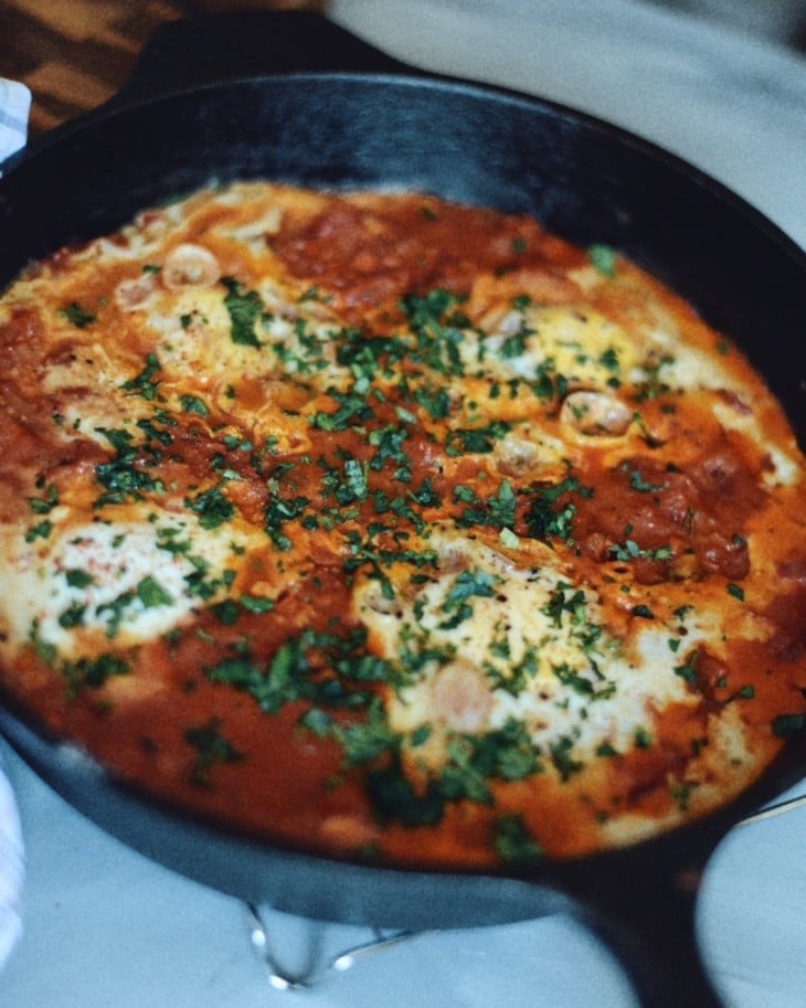 Shakshuka com calabresa