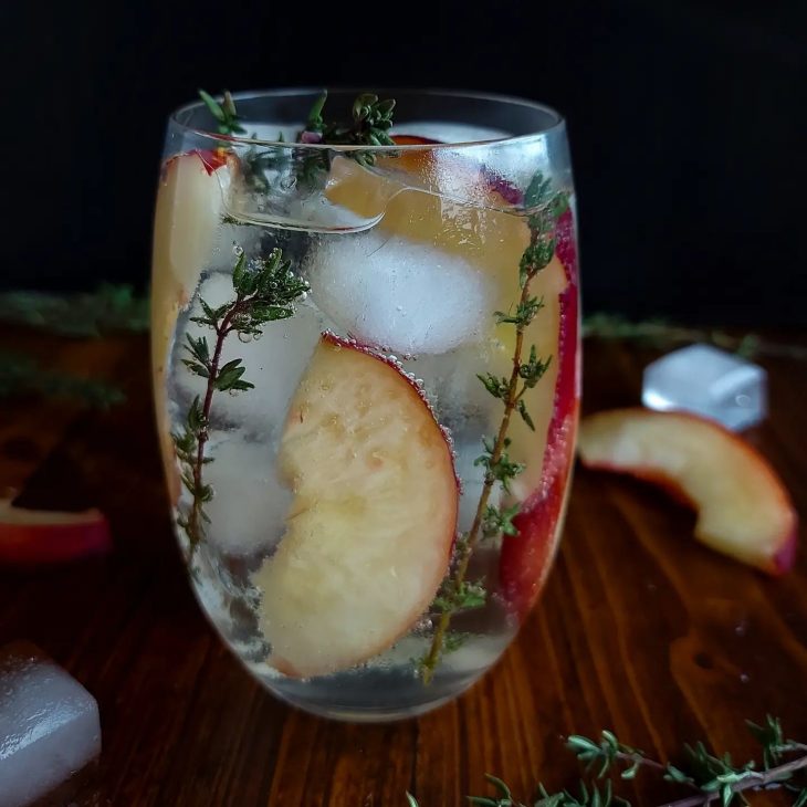Smash de prosecco de nectarina