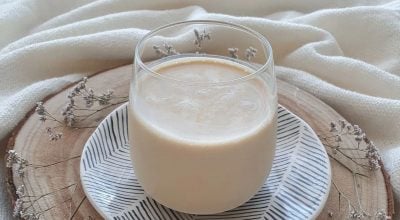 Smoothie de banana com abacaxi