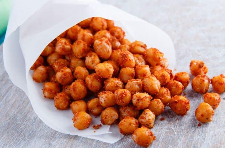 Snack de grão-de-bico