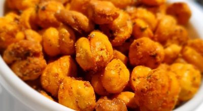 Snack fácil de grão-de-bico