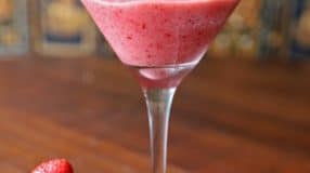 Sorbet de morango com banana