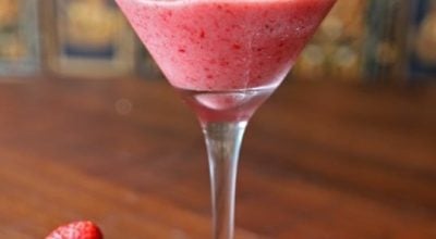 Sorbet de morango com banana