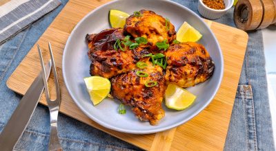 Sobrecoxa na air fryer