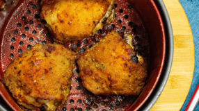 Sobrecoxas crocantes na airfryer