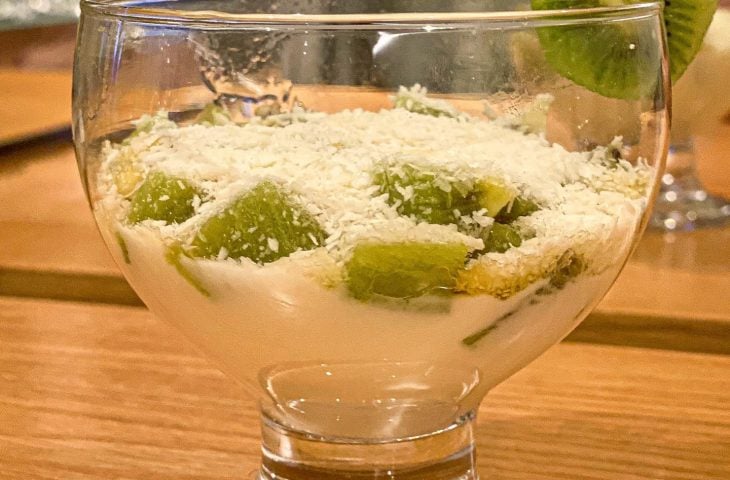 Sobremesa de kiwi rápida