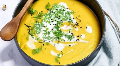 Sopa creme amarela