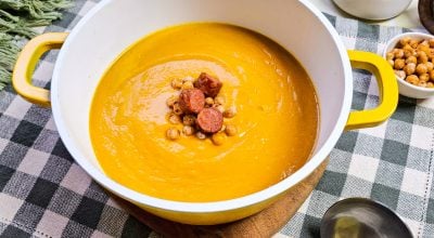 Sopa creme de grão-de-bico