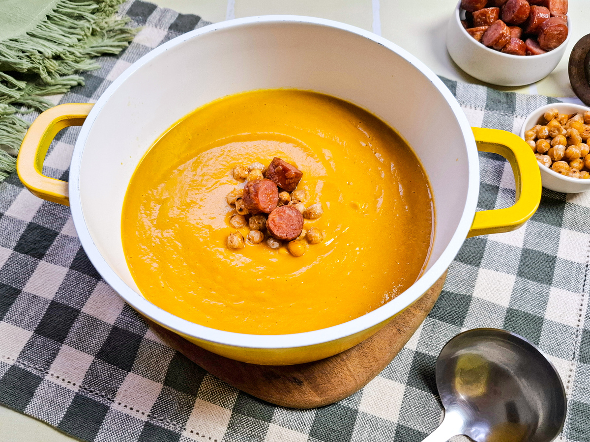 Sopa creme de grão-de-bico