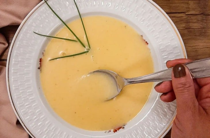 Sopa creme de mandioquinha