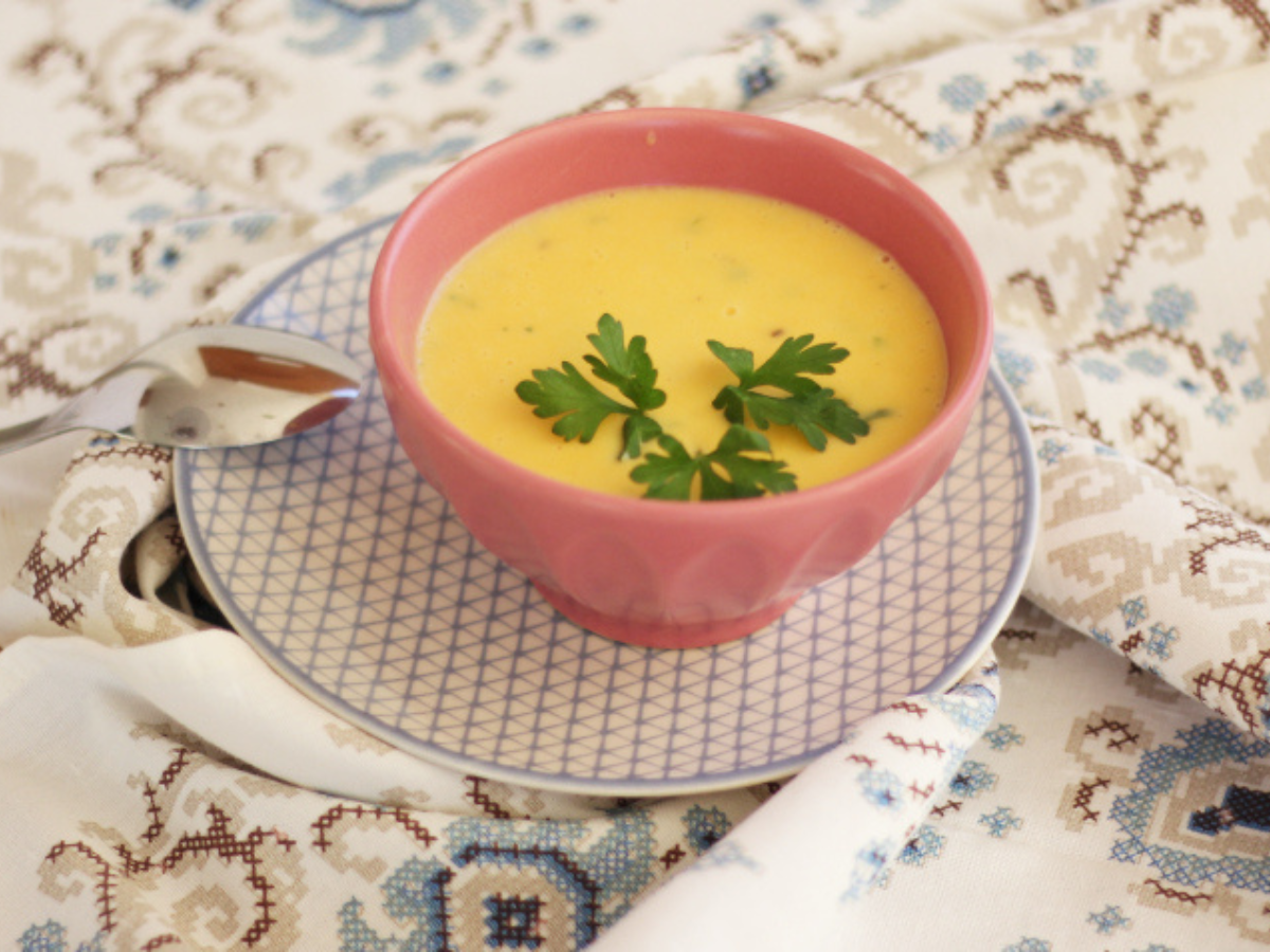 Sopa cremosa de batata