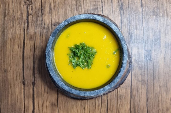 Sopa de abóbora e cenoura light