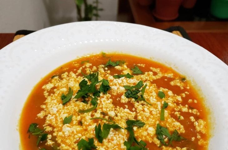 Sopa de cenoura com gengibre