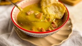 Sopa de ervilha na pressão