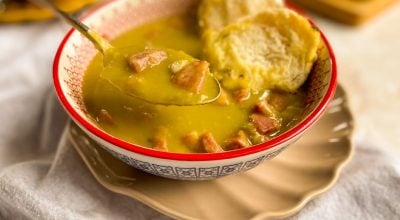 Sopa de ervilha na pressão
