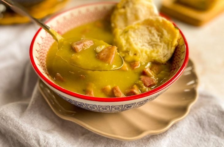 Sopa de ervilha na pressão