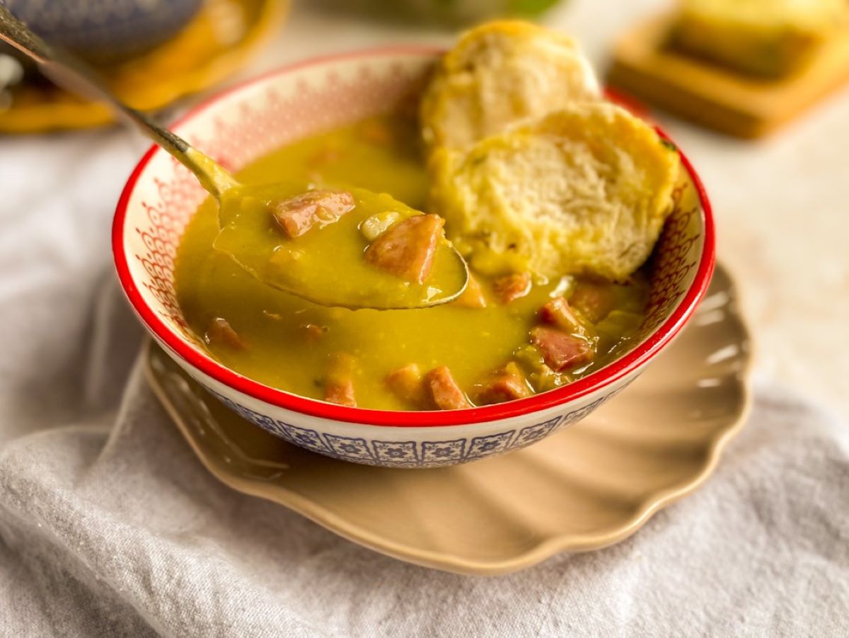 Sopa de ervilha na pressão