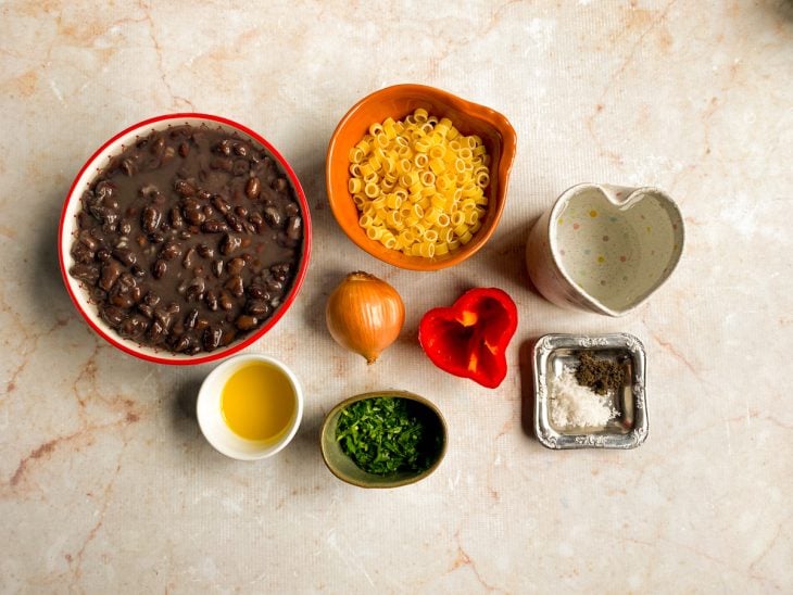 Ingredientes da receita.
