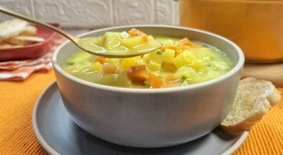 Sopa de legumes sem macarrão