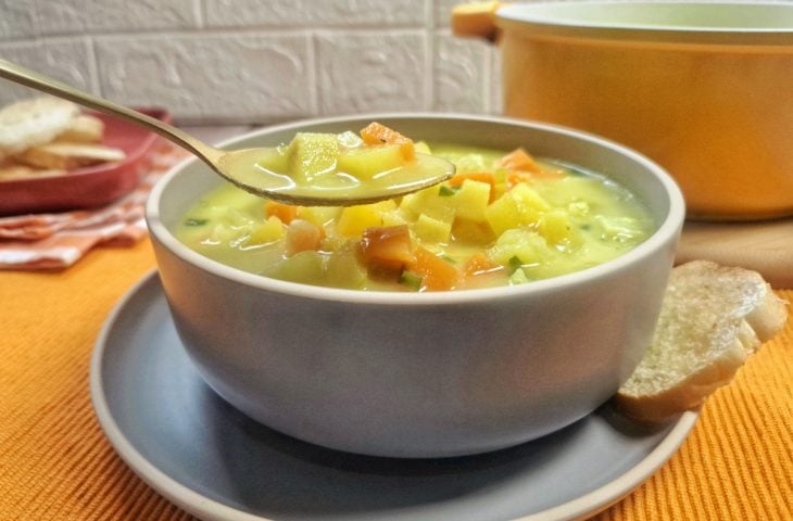 Sopa de legumes sem macarrão