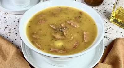 Sopa de mandioca simples