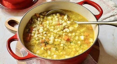 Sopa fácil e rápida