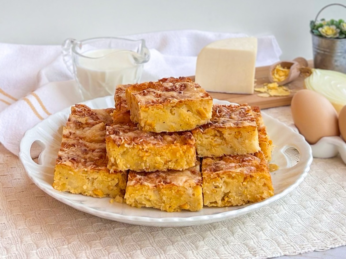 Sopa paraguaia com milho