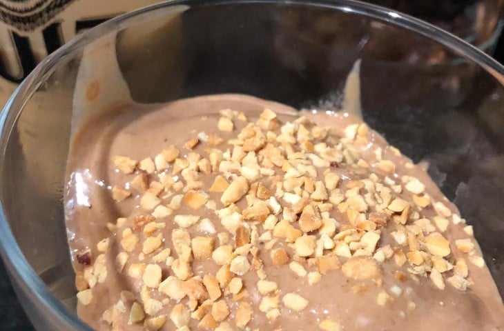 Sorbet de banana e cacau