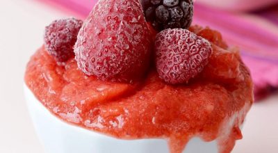 Sorbet de frutas vermelhas