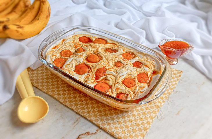 Sorvete de banana caseiro