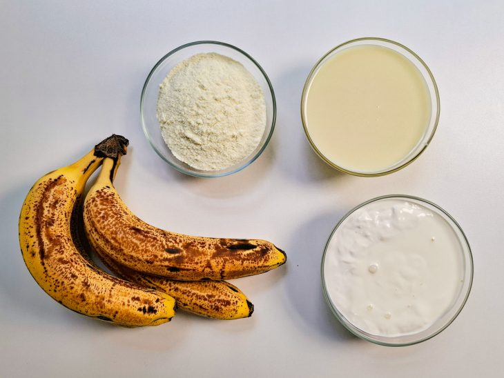 Ingredientes reunidos para o preparo da receita.