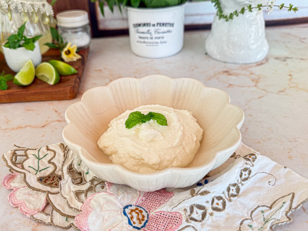 Sour cream com iogurte